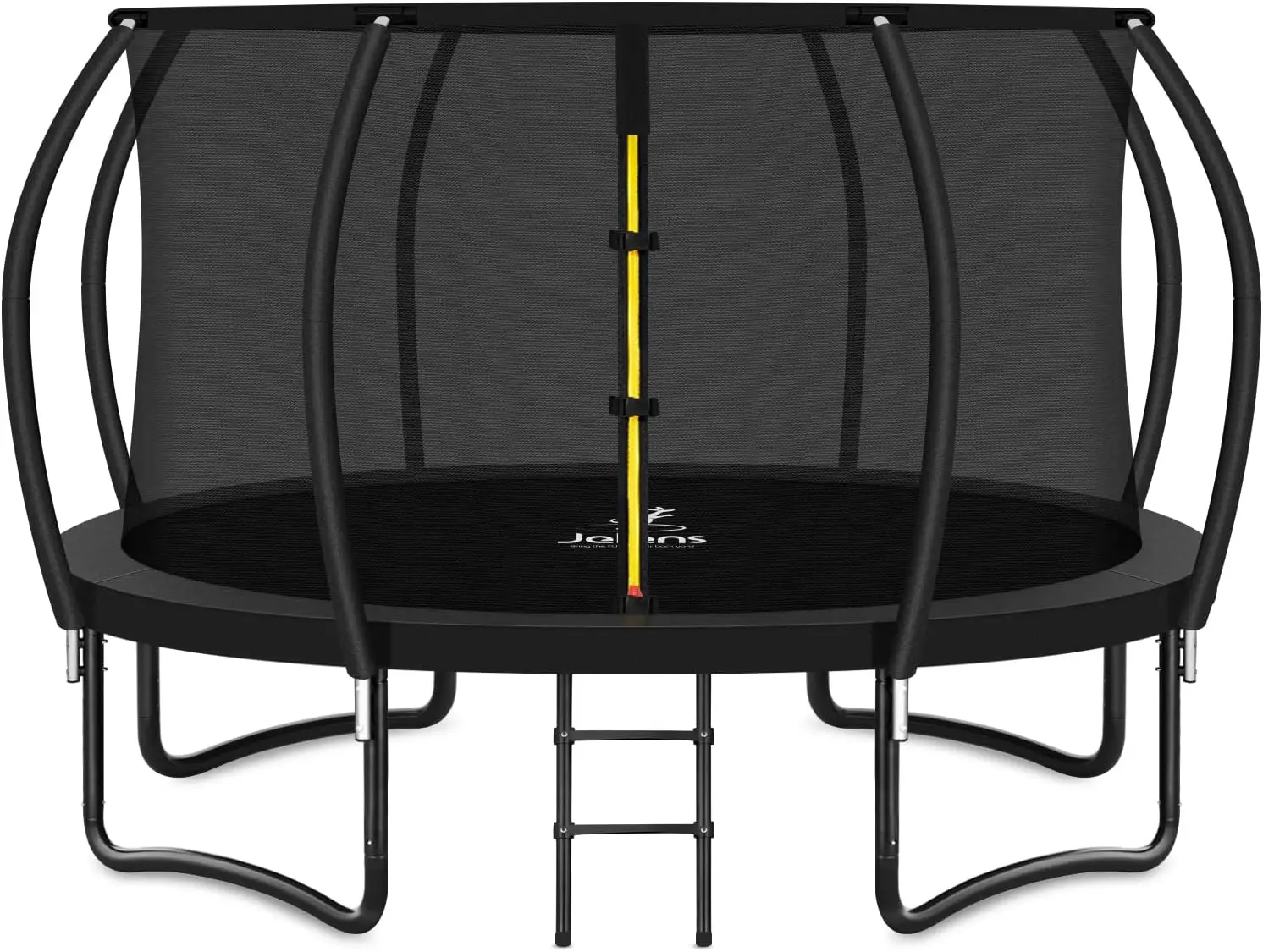 Trampoline 8FT 10FT 12FT 14FT 16FT, Recreational Trampolines with Enclosure Net and Ladder, Outdoor Anti-Rust Trampolines