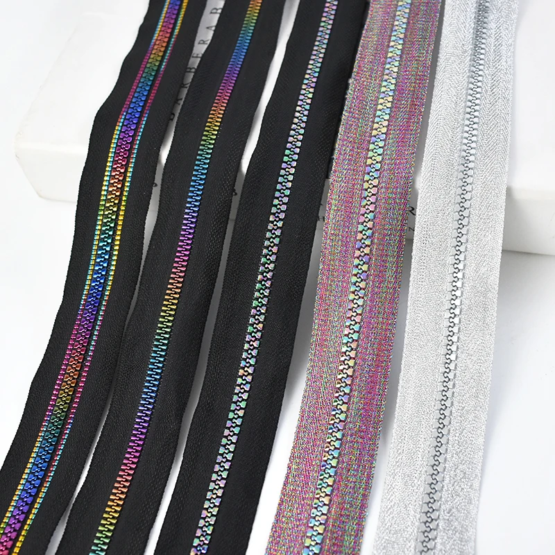 

1/2/5/10M Meetee No5 Resin Zipper Tape By Meters Clothing Sewing Zip Backpack Sealing Zippers Repair Kit DIY Garment Accessories