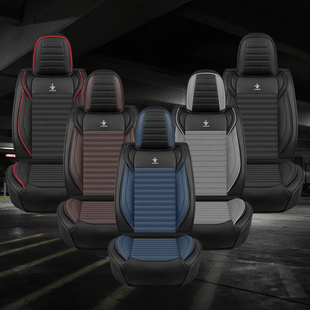 Coprisedili Set completo personalizzato per Toyota Corolla 2017-2025, Coprisedile per auto impermeabile standard, Lea traspirante e confortevole