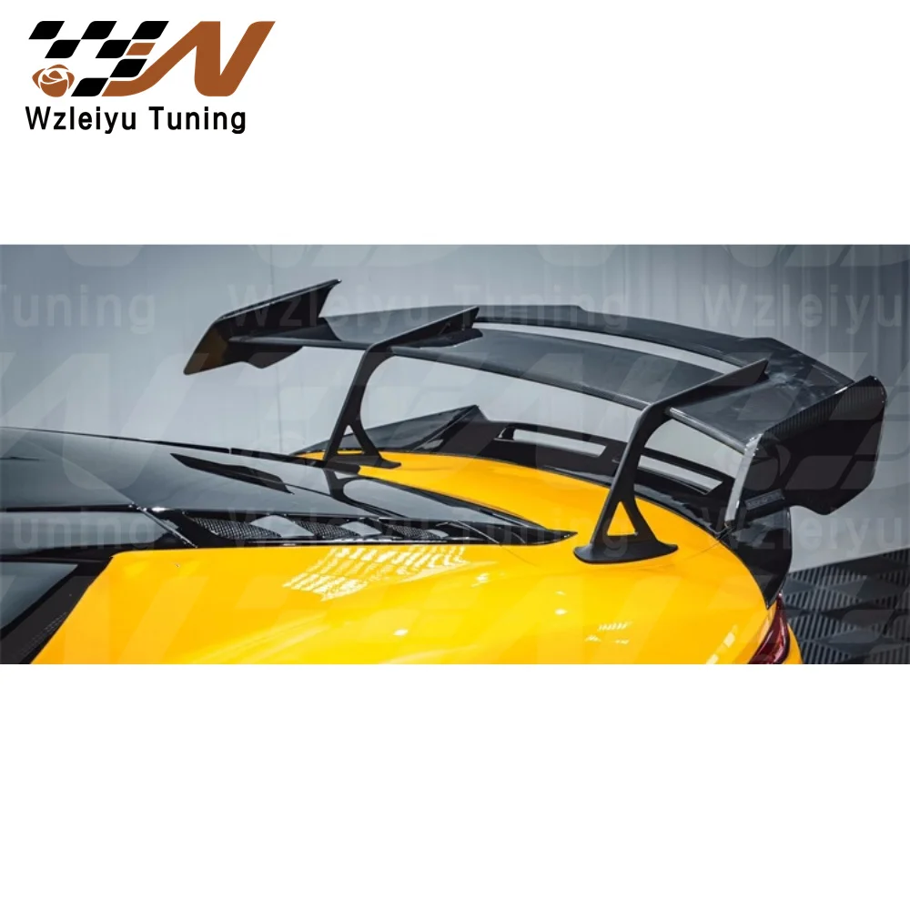 MT Style Dry Carbon Fiber Rear Trunk Spoiler Wing Fit For Lotus Emira 21-24 High Quality Fitment