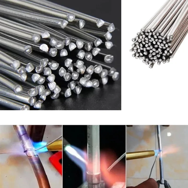 Low Temperature Easy Melt Aluminum Welding Rods Weld Bars Cored Wire 2mm 10/20PCS for Soldering Aluminum No Need Solder Powder