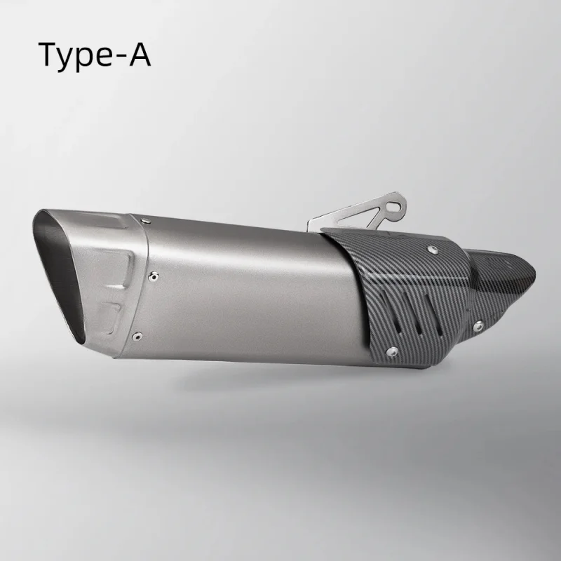 51mm Universal Motorcycle Exhaust Muffler Carbon Cover for CBR500R Aerox NVX155 Ninja400 Z900 R15 CBR150R K12