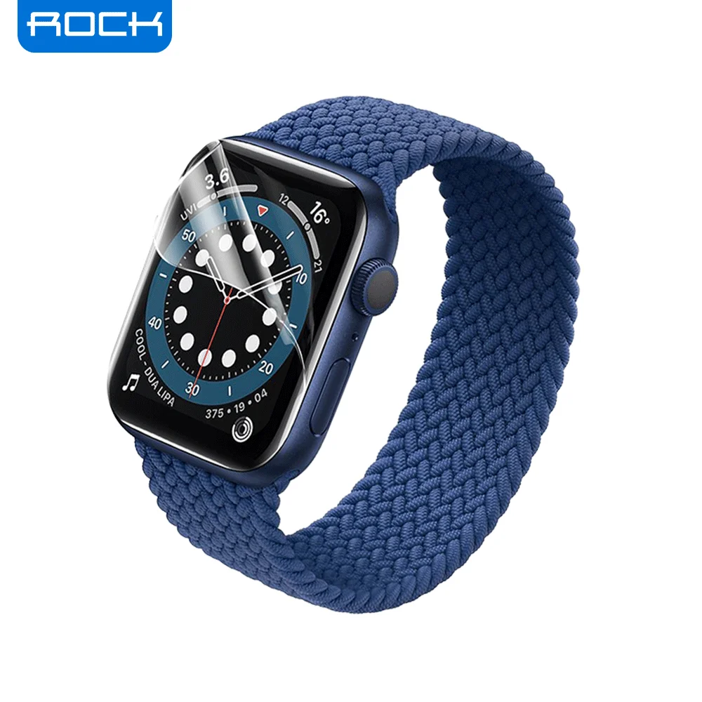 ROCK 2Packs Hydrogel Film for iWatch 8 7 6 5 4 SE 49MM 45MM 41MM Screen Protector Full Cover Clear Soft Film for Apple Watch S10