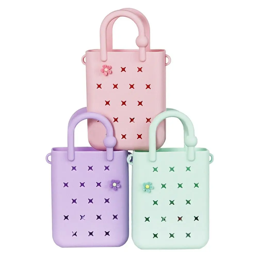 

Новая мини-детская сумка с героями мультфильмов «сделай сам», сумка с отверстиями, милая женская сумка для хранения