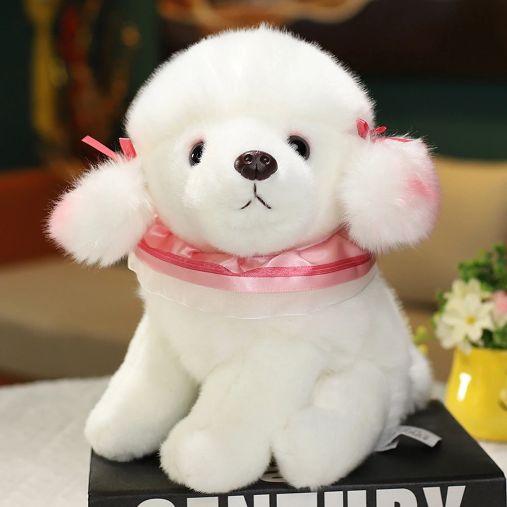 Cute Pet Dog Pomeranian Husky Poodle Stuffed Plush Toy Girl Birthday Gift