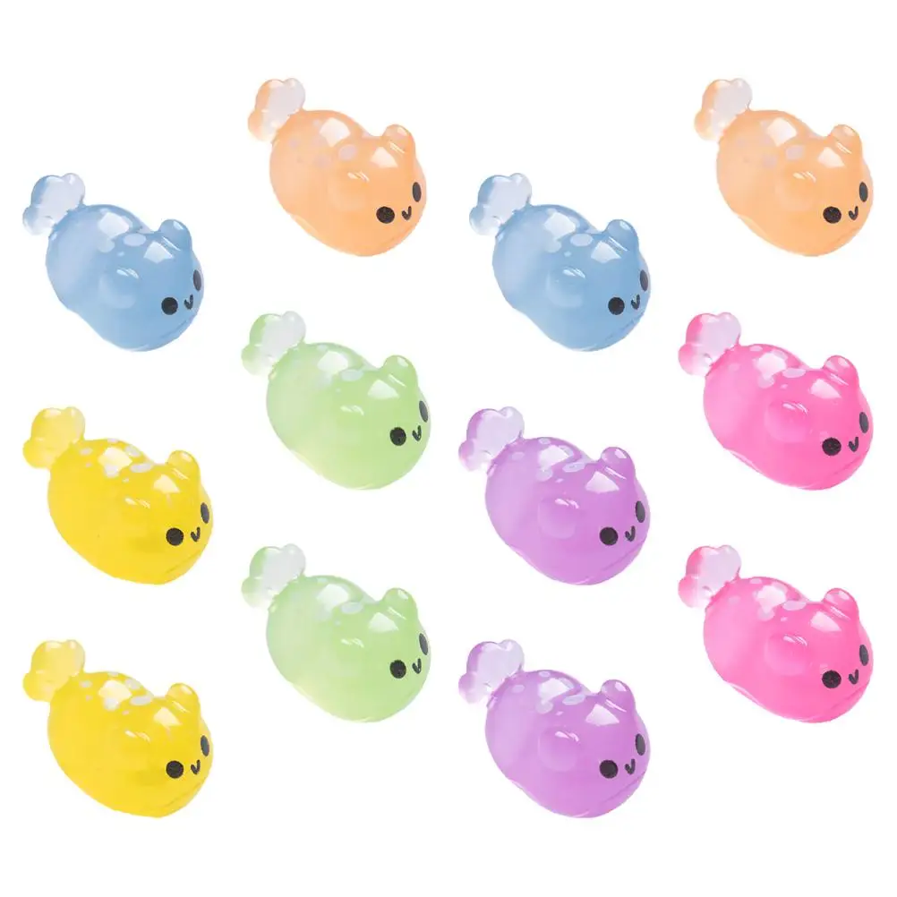 

12 Pcs Marine Animal Ornaments Fish Tank Tiny Sea Figurines Statuette Resin Mini Decoration Decorations