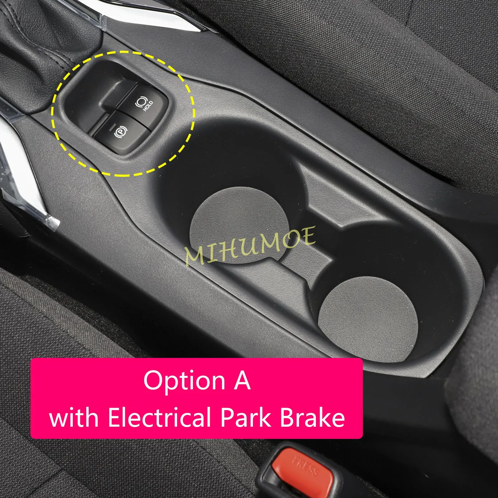Matte chroom voorste waterbekerhouder paneel afdekking interieur decoratiestickers voor Toyota Corolla Cross 2022 2023 2024 2025