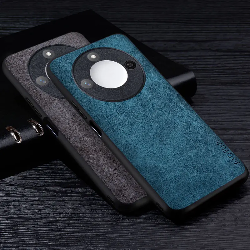 Premium PU Leder Handyhülle für Honor X9c X7c Smart Kratzfeste einfarbige Abdeckung für Honor X9c Smart Funda