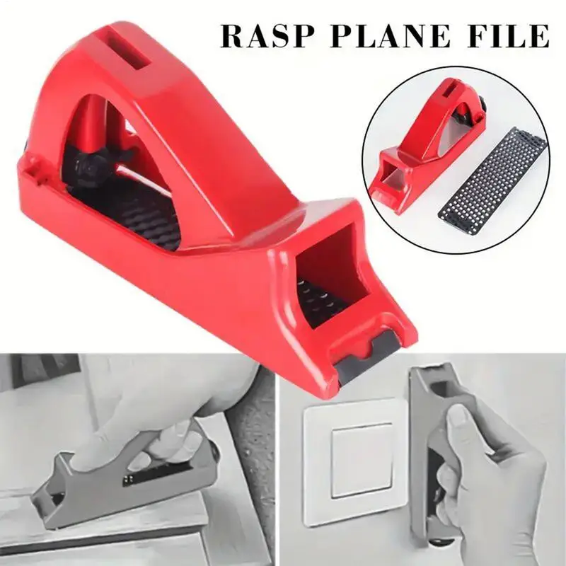 TINSOL Gypsum Board File Planing Wallboard Rasp Trimmer Plasterboard Planer Abrasive Drywall Edge Finishing Construction Tool