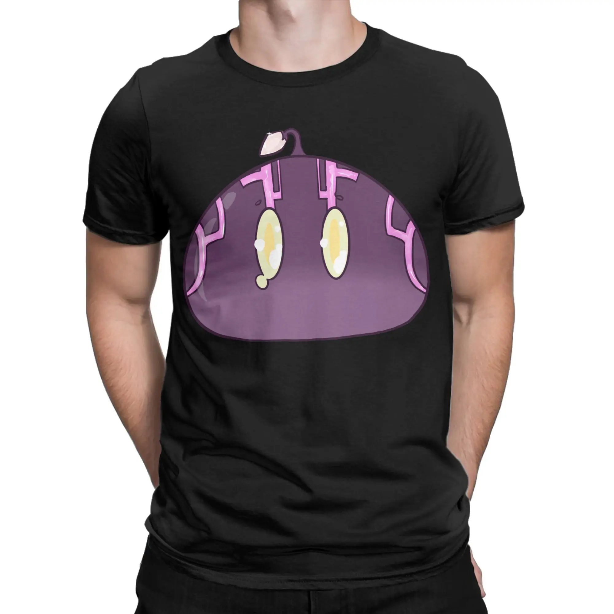 Novelty Electro Slime Genshin Impact T-Shirts Men Women Crewneck Cotton T Shirt Anime Game Short Sleeve Tees Birthday Gift Tops