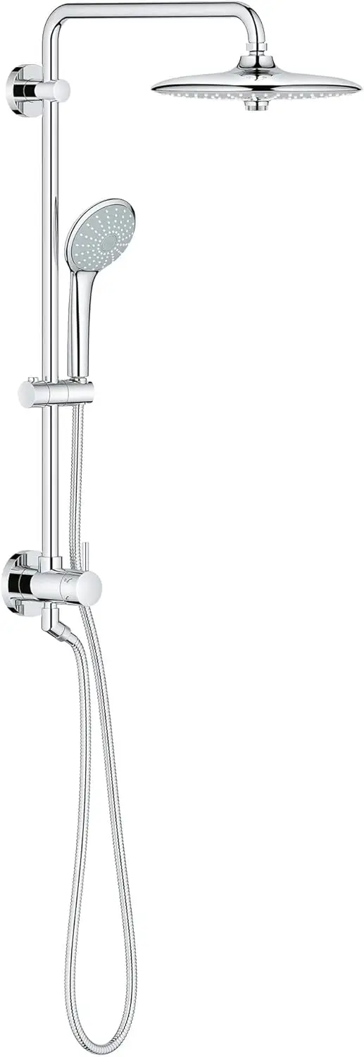 

Retro-Fit Euphoria 25 Inch Shower System 2.5 GPM Starlight Chrome Adjustable height bar with gliding bracket