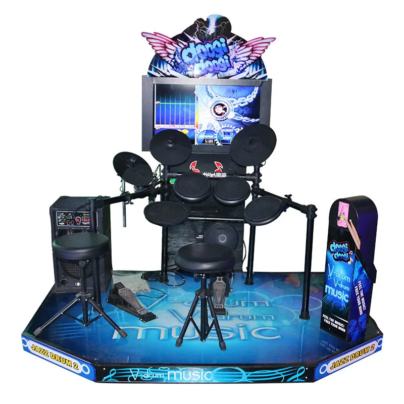 Neues Arcade-Spiel 32" Super Electronic Drum Drum and Dance Machine Drum and Dance Game in the Mall