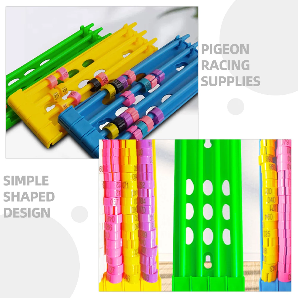 

3Pcs Pigeon Ring Stand Weather Resistant Simple Design Bird Leg Rings Storage Pigeon Ring Holder Bird Foot Rings Holder