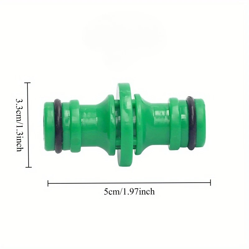 5pcs Plastic Garden Hose Connectors with Universal Thread Standard - Durable Quick Repair Couplings for Irrigation Watering