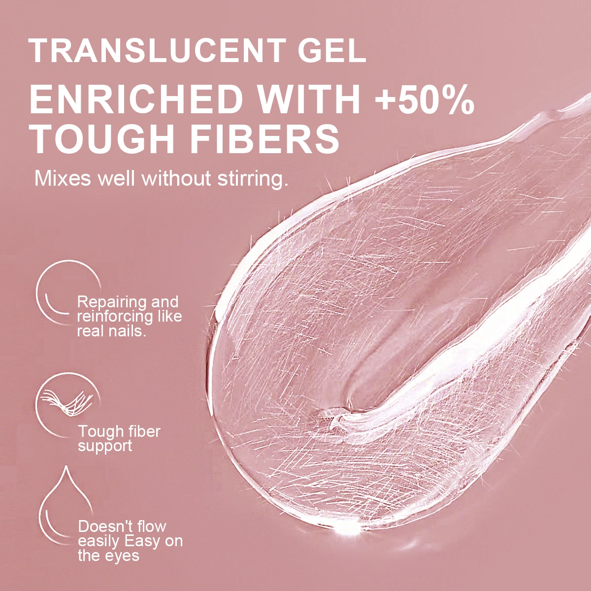 Vernis à ongles multifonctionnel en Fiber de trempage, couche de Base transparente pour le soin des ongles, Fracture, manucure, vernis à ongles, couche de Base UV