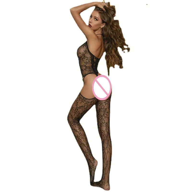 Plus Size lingerie bodysuit Porn Sexy Bodystocking Women Sex Erotic Underwear Hot baby doll Costumes Open Crotch mesh stockings