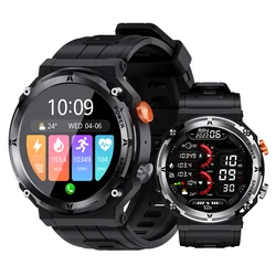 2024 Original Military Smartwatch Bluetooth Call Fitness Sports Waterproof Smart Watch for Men Women Xiaomi Apple Android Phones