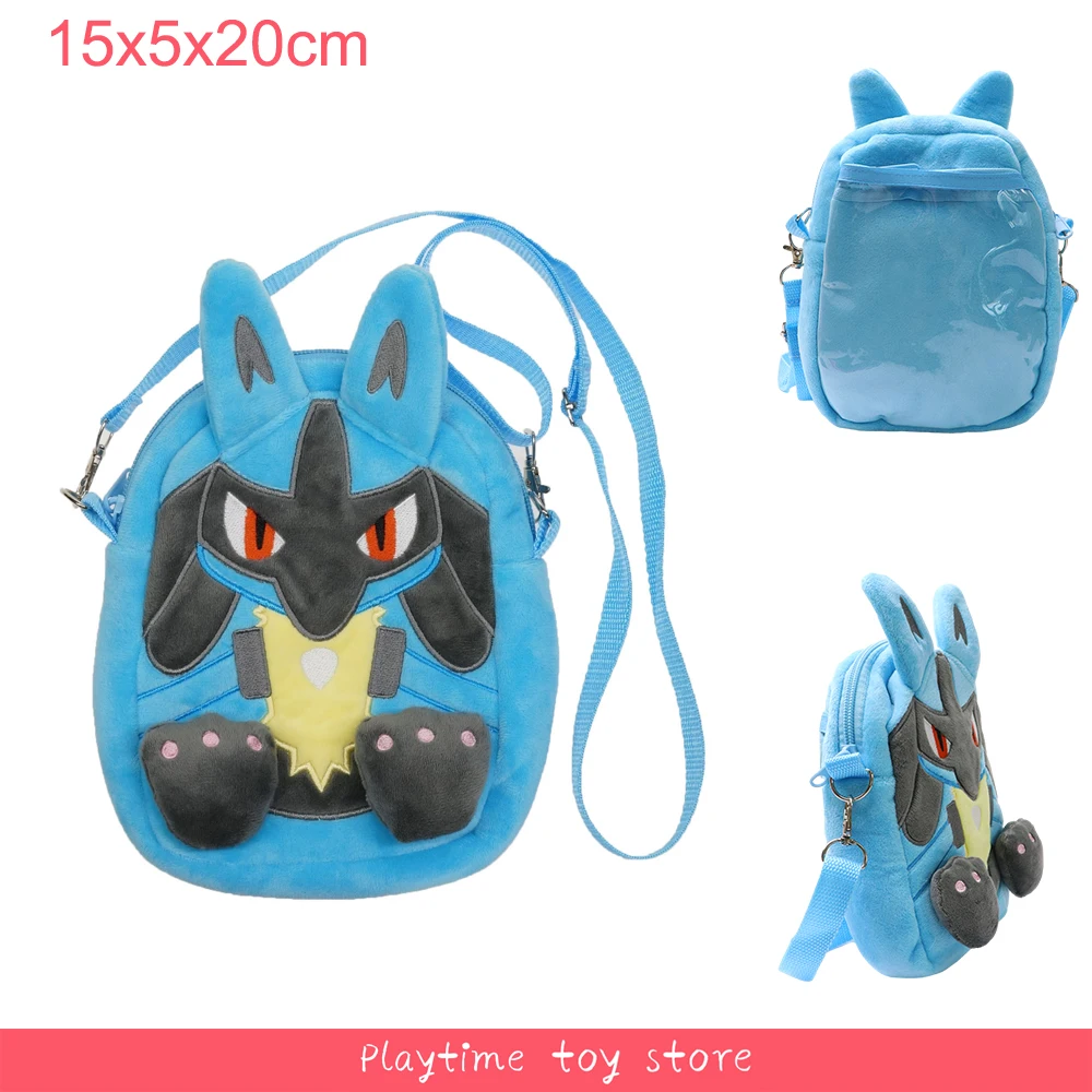 TAKARA TOMY Pokemon Plüsch Umhängetasche Lucario Gengar Eevee Pikachu Charmander Snorlax Psyduck Weiche Angefüllte Geldbörse Aufbewahrung Geburtstagsgeschenke 10