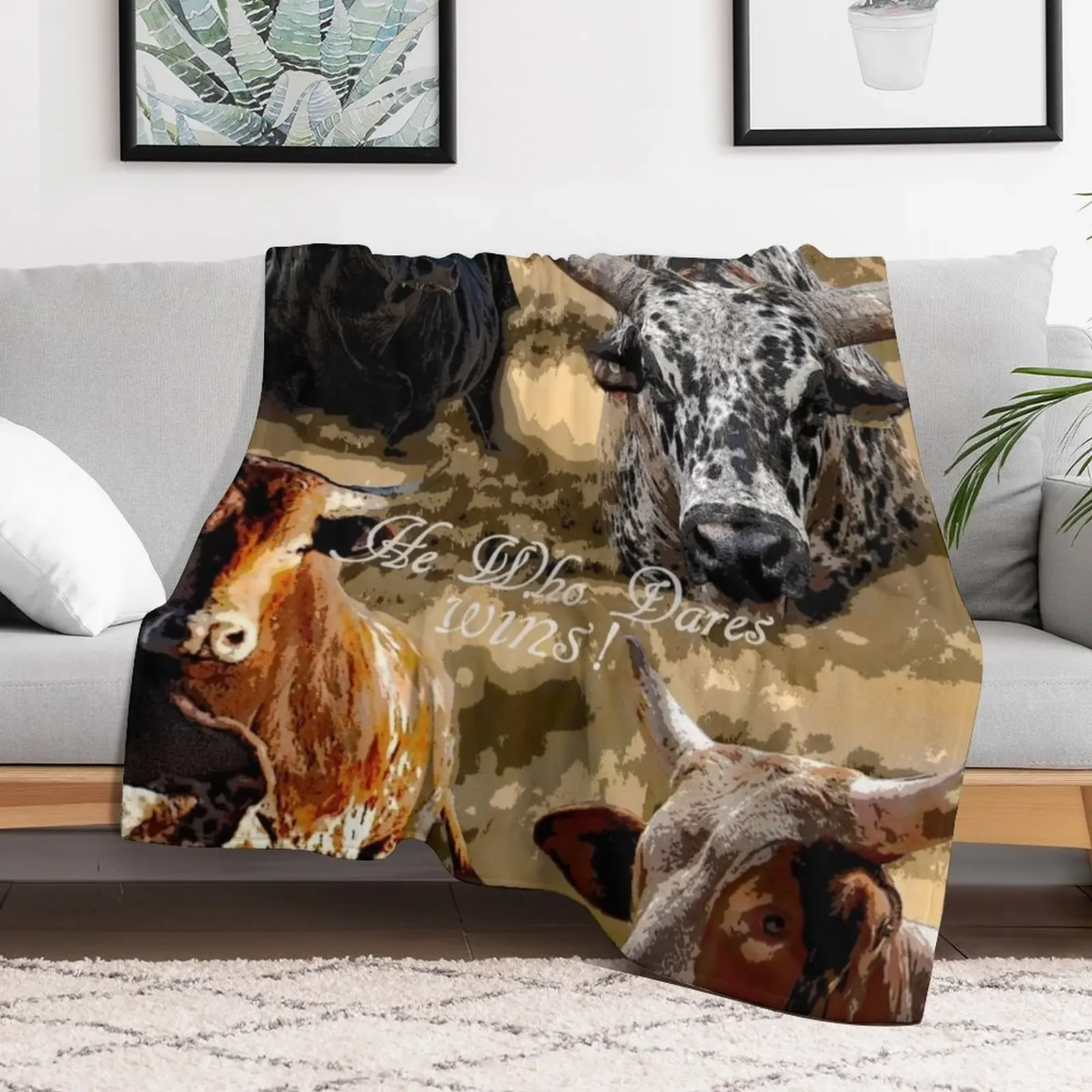 RODEO BUCKING BULLS. RODEO QUOTES Throw Blanket Personalized Gift Fashion Sofas Tourist Soft Plaid Blankets