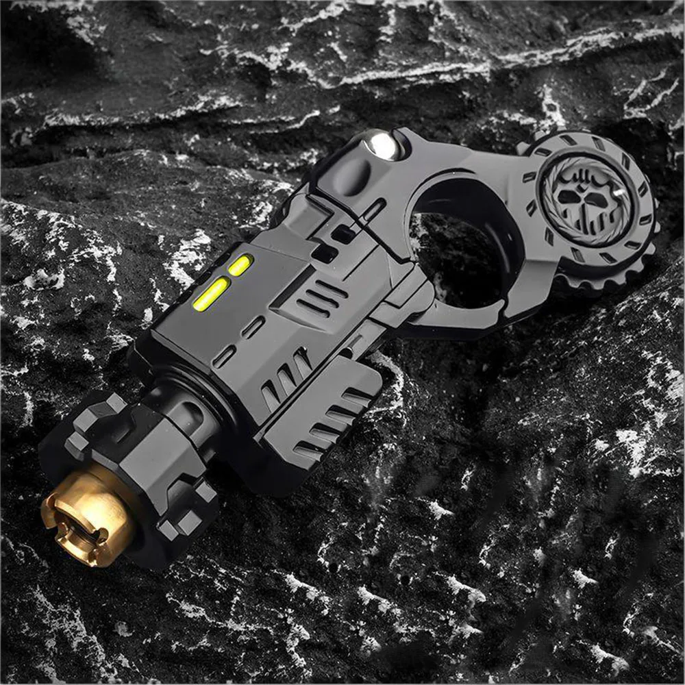 Metal Fidget Toys Gun For Adults Fidget Spinner Toy Mini Cool Fidgets Guns Slider & Finger Ring