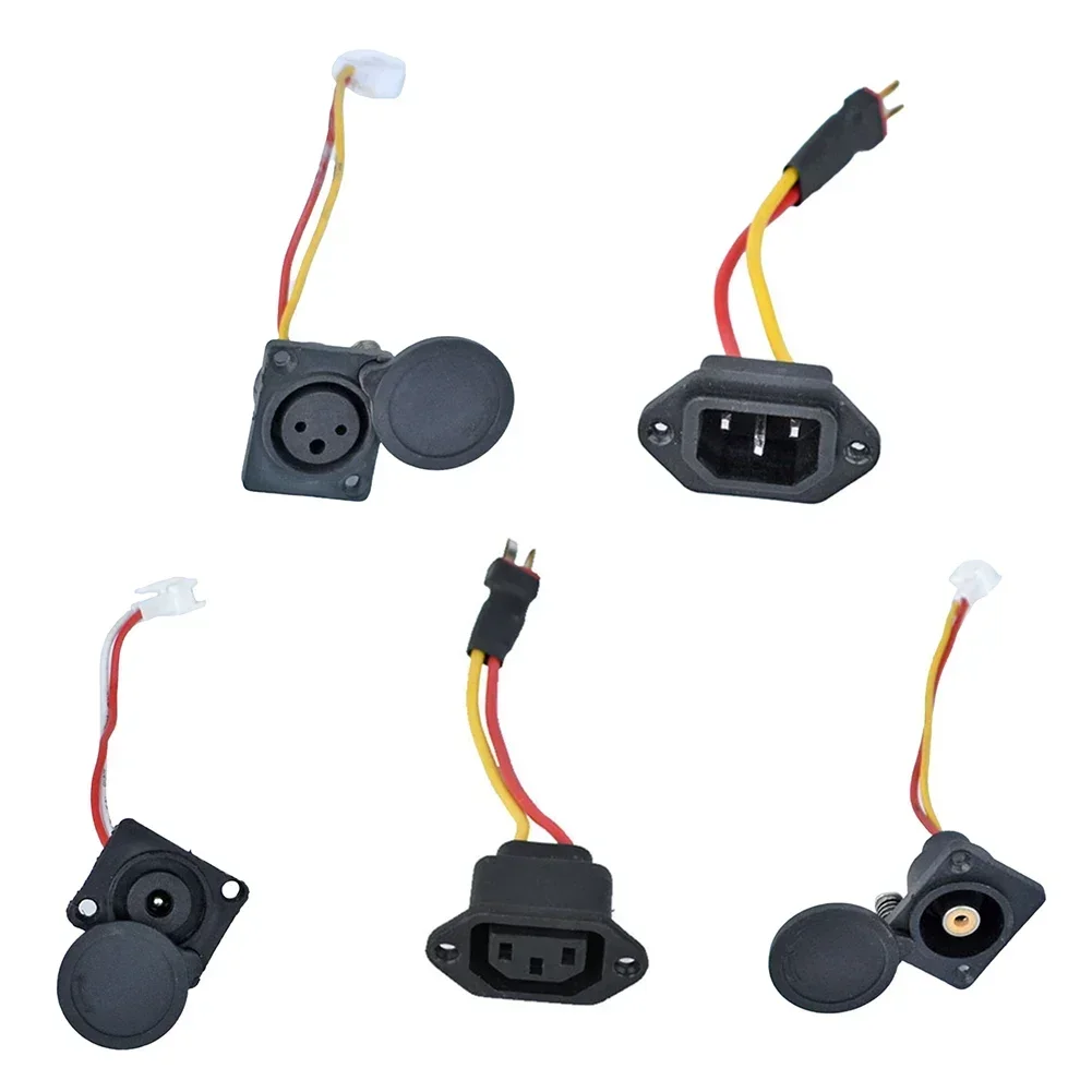 1pc Charging Port PVC Electric Scooters E-bikes Charging Port DC2.5/Con/female/male/Lotus Charger Hole Sockets Bicycle Component