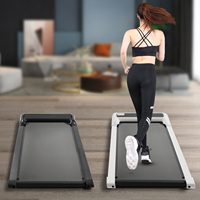 Home Gym Equipment, High-End Treadmill with Steel and ABS Frame, Adjustable Speed 1-8 km/h, HD LED Display, 100kg Capacity, Low