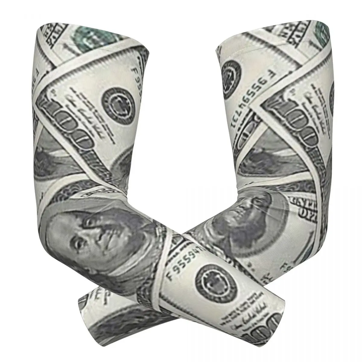 أموال غنية جديدة بالدولارات في الهواء الطلق أكمام أذرع تبريد من الشمس فوق البنفسجية غطاء حماية الصيف ركوب الدراجات أكمام الوشم