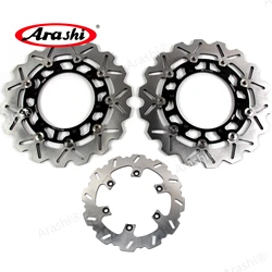 Arashi 1 Set CNC Full Floating Front Rear Brake Discs For YAMAHA FZS FAZER 1000 2001 2002 2003 2004 2005 FZS1000 Brake Rotor