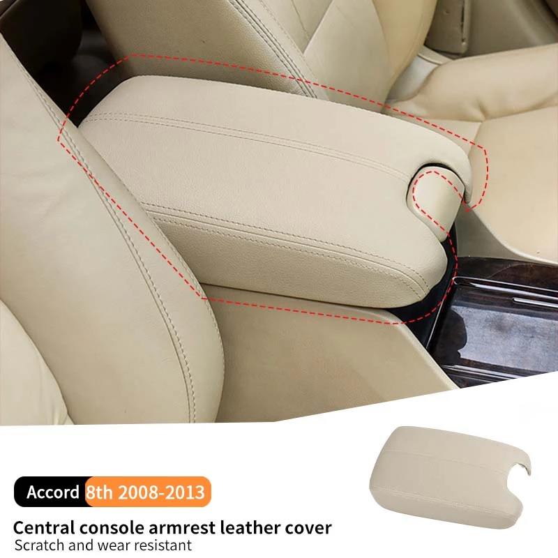 Car Armrest Box For Accord 8th 2008-2013  Leather Cover Anti-slip Protective Case Waterproof Wear-resistant Accessories