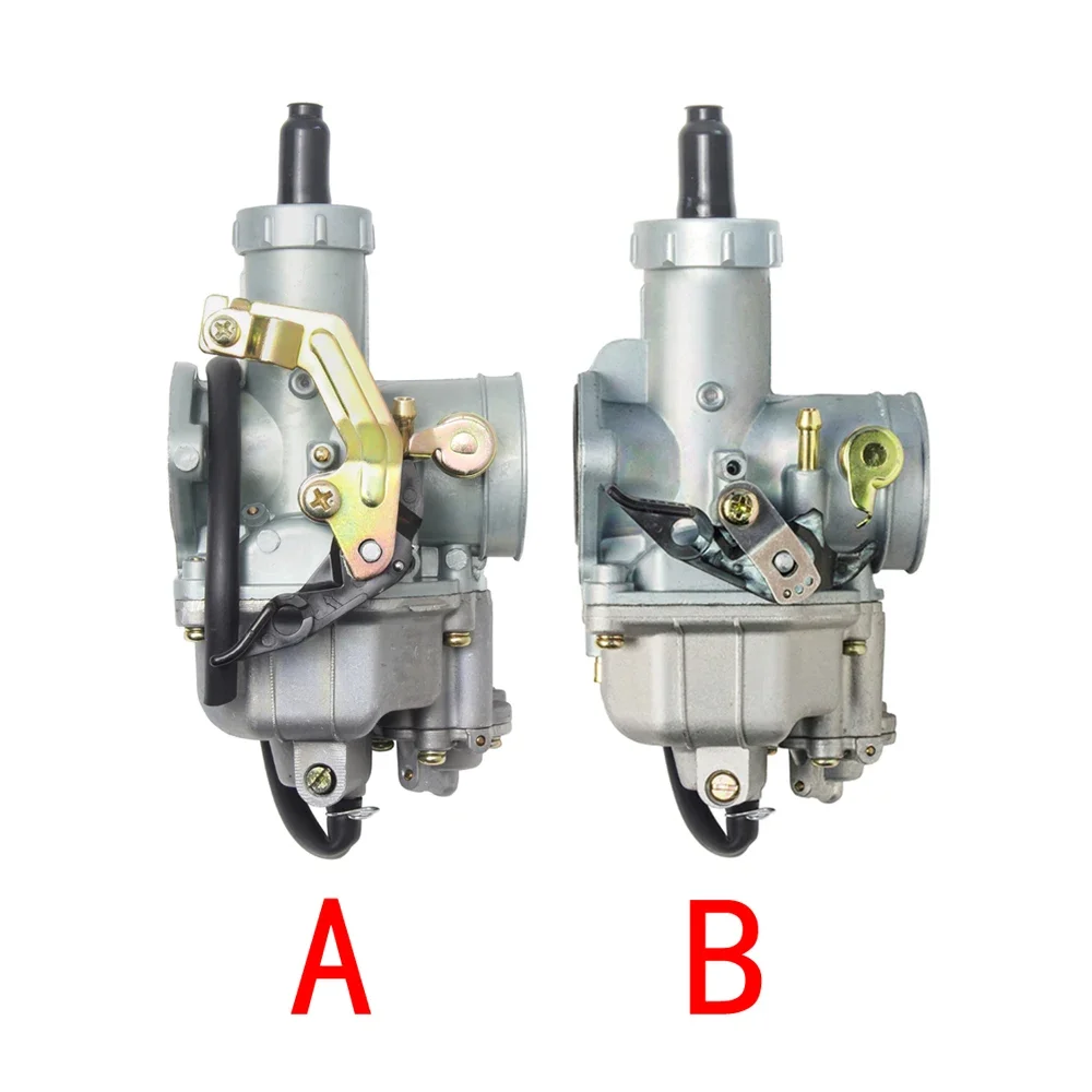 PZ30 30mm Carburetor With Accelerating Pump with Cable Choke Carb + Dual throttle cable Kit ATV Dirt Bike Pit Quad 200cc 250cc