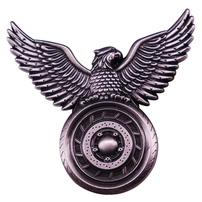 Tire Eagle Enamel Pin Vintage Biker Badge Backpack Decoration Jewelry