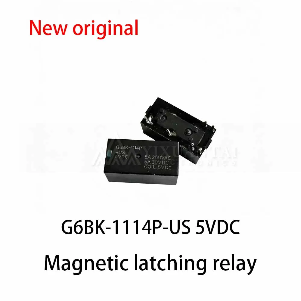 (10pcs) 100% New relay G6BK-1114P-US 5VDC Magnetic latching relay