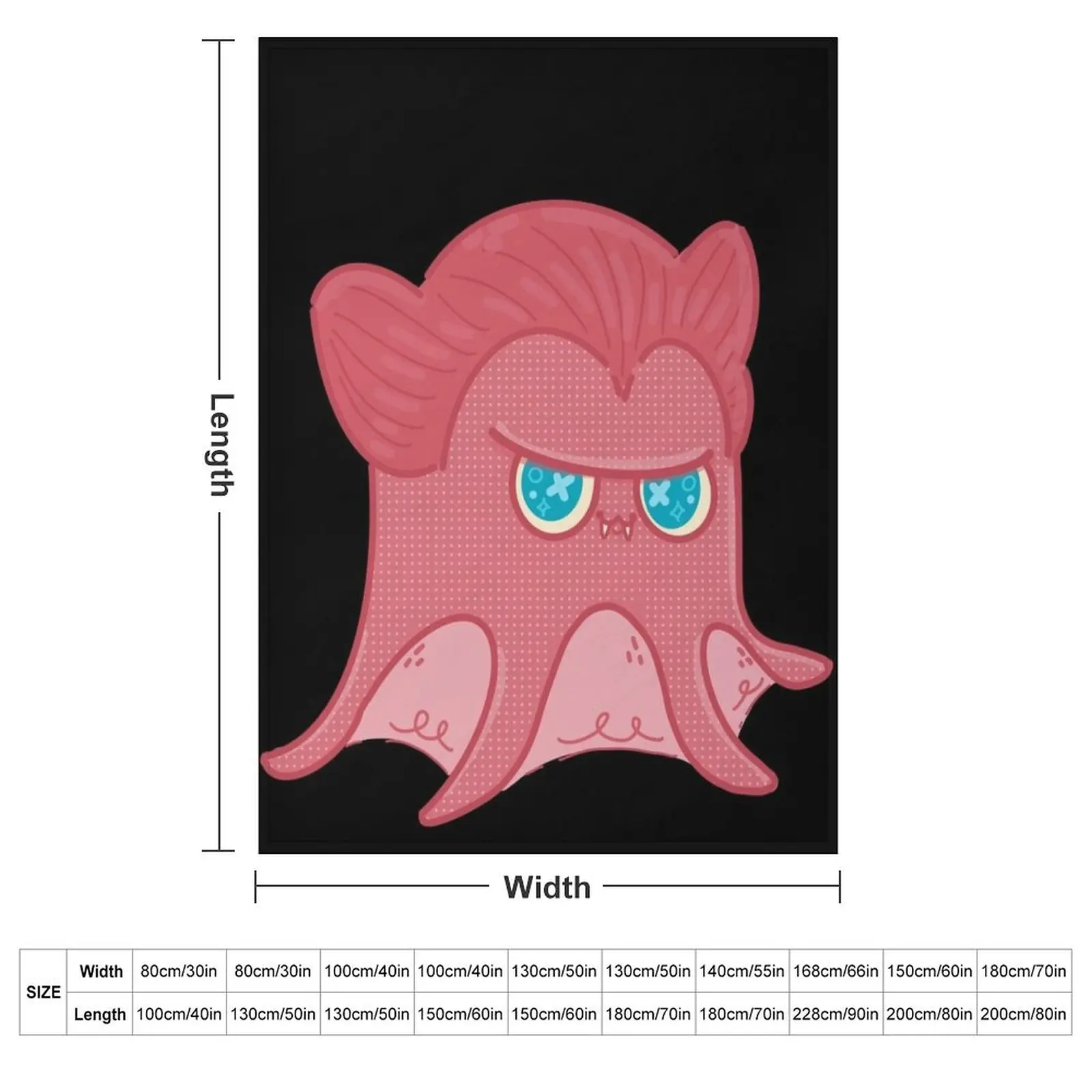 Vampire Squid Throw Blanket Bed valentine gift ideas Quilt Fashion Sofas Blankets