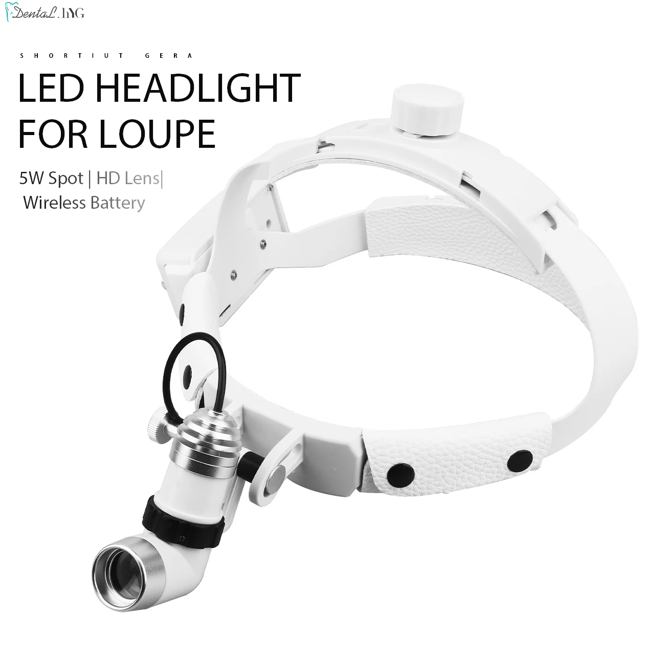 5W Dental LED Head Light Lamp For Binocular Loupes Brightness Spot Adjustable 65000lux Dental Lab Headlamp Surgical Headlight