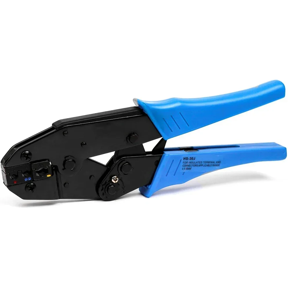 Professionelle isolierte Drahtklemmen, Anschlüsse, Ratschen-Crimper-Werkzeug für 22–10 AWG HS-30J Draht-Crimpwerkzeug – Detail 6