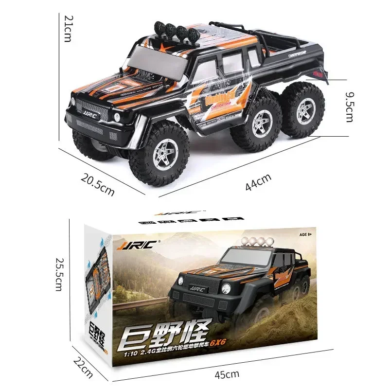 

[Funny] 4CH 2.4GHz 6X6 RC Stunt Car Remote Control Racing Car light Six-wheel drive SUV Electric vehicle Beach car toy kids gift