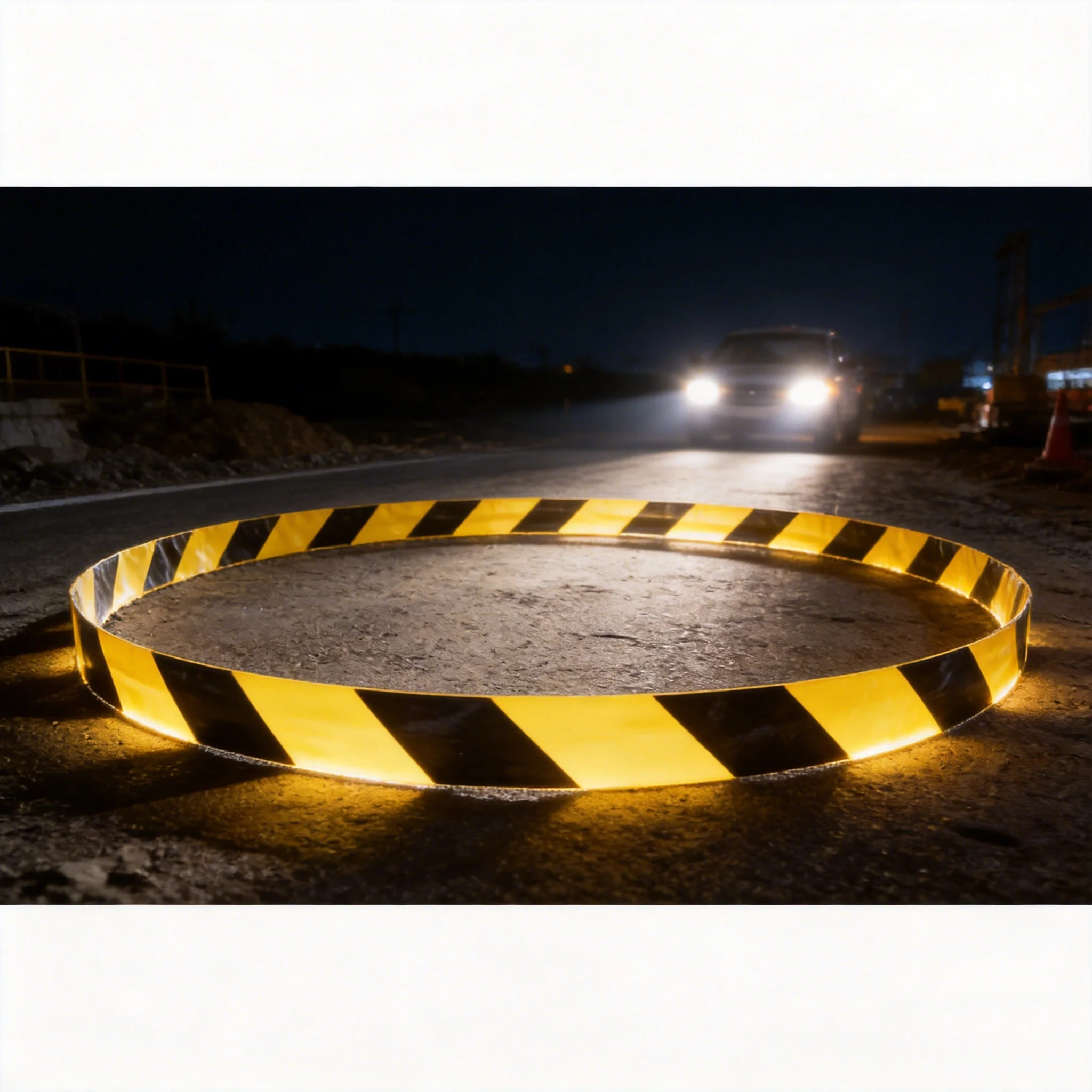 5 Pack High Visibility Reflective Tape 50mm x 23m PET Safety Warning Tape for Trucks Vehicles Road Barrier Building