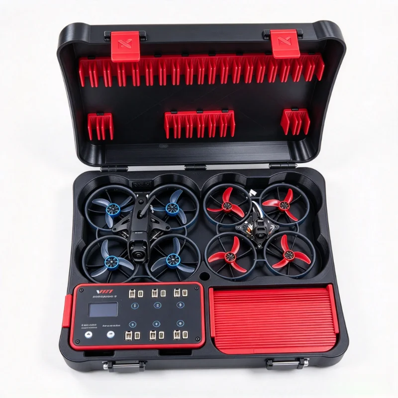 Dual Drone Portable Protector Storage Box Fit Whoop Charger 1S Battery Bag For BETAFPV Air65 II Air75 II Meteor75 Pro II Case