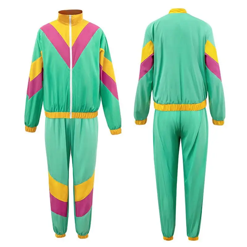 

New Retro 70s Hip Hop Ro Music Opera Costumes loween Stage Performances Sports Men's Clothes Ethnic Stage Wear for Men