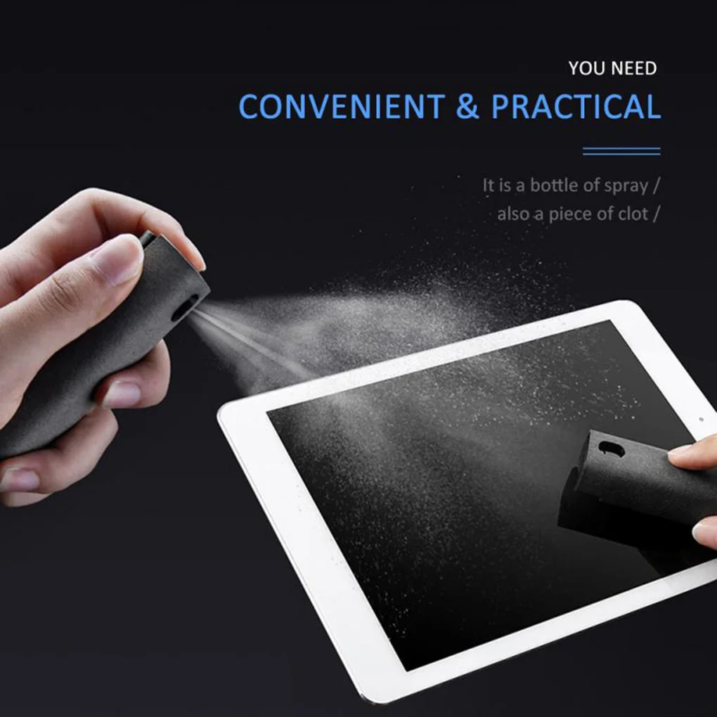 Screen Cleaner Spray for Phone Computer Screen Dust Removal Microfiber Cloth Set Cleaning Artifact Without Cleaning Liquid