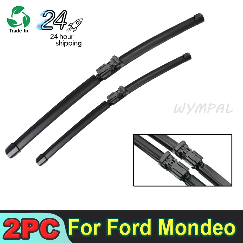 

For Ford Mondeo 4 2007-2014 2008 2009 2010 2011 2012 2013 Wiper Front Wiper Blades Windshield Windscreen Window Brush 26"+19"