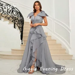 Giggle Organza A-line Sweetheart Pleats Formal Elegant Prom Gown Floor-length luxury Evening Party Dresses for Women 2024