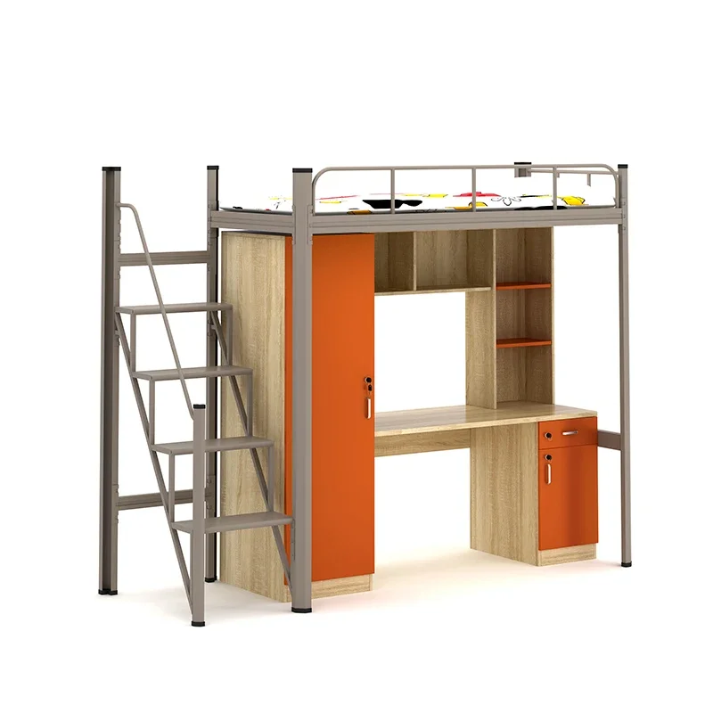 Customize Various Styles Hostel School Apartment Bedroom Furniture Kids Twin Loft student Bunk Bed Frame