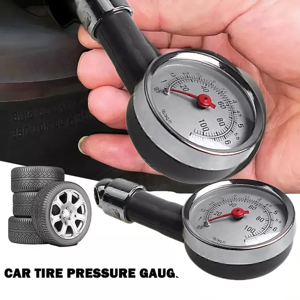 Car Tire Pressure Gauge Stainless Steel Inflation Pressure Gauge High ...