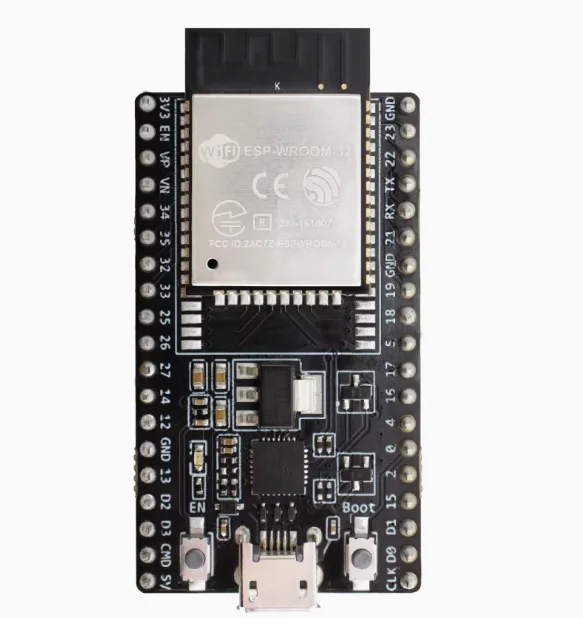 ESP32-DevKitC V4: Compact Breadboard-Friendly Board w/ Full GPIO Breakout & Optional Pin Headers
