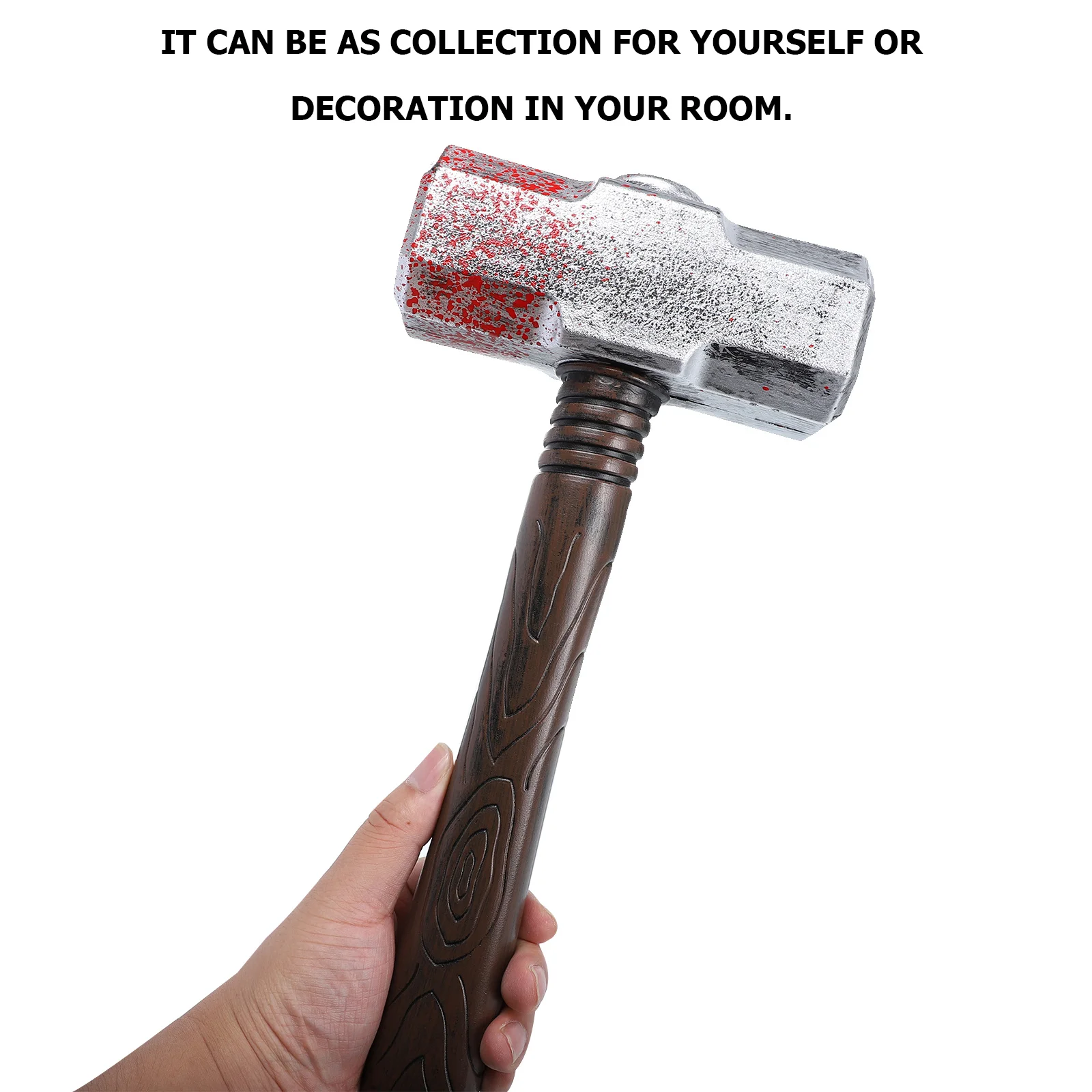 

1 шт. пластиковая игрушка-молоток для Хэллоуина, карнавала, декора, эффект крови, трюк, анимация, забавный подарок