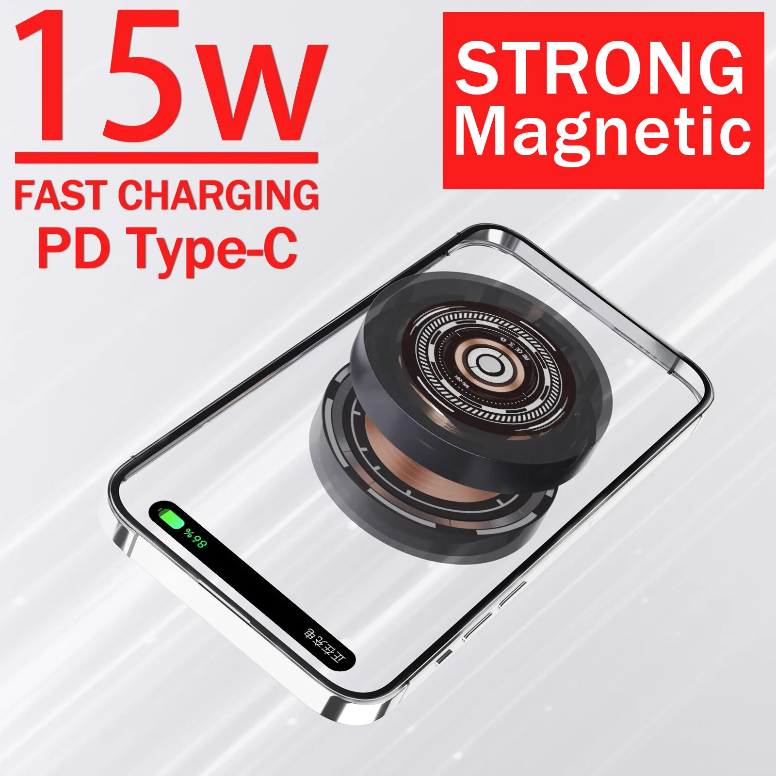 UGULINK15W magnetic three in one wireless bidirectional charger, suitable for iPhone series, smartwatch, headphones