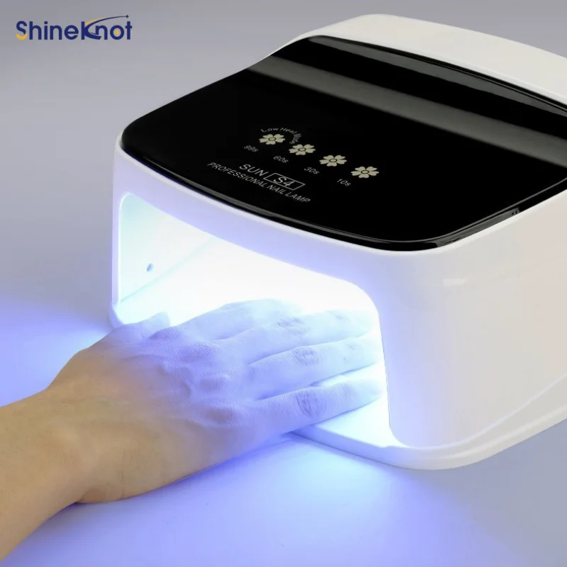 SHINEKNOT High-Power Wireless Rechargeable Nail Art Lamp Dual-Light Source Infrared-Sensitive Nail Tip Curing Lamp 365-405nm