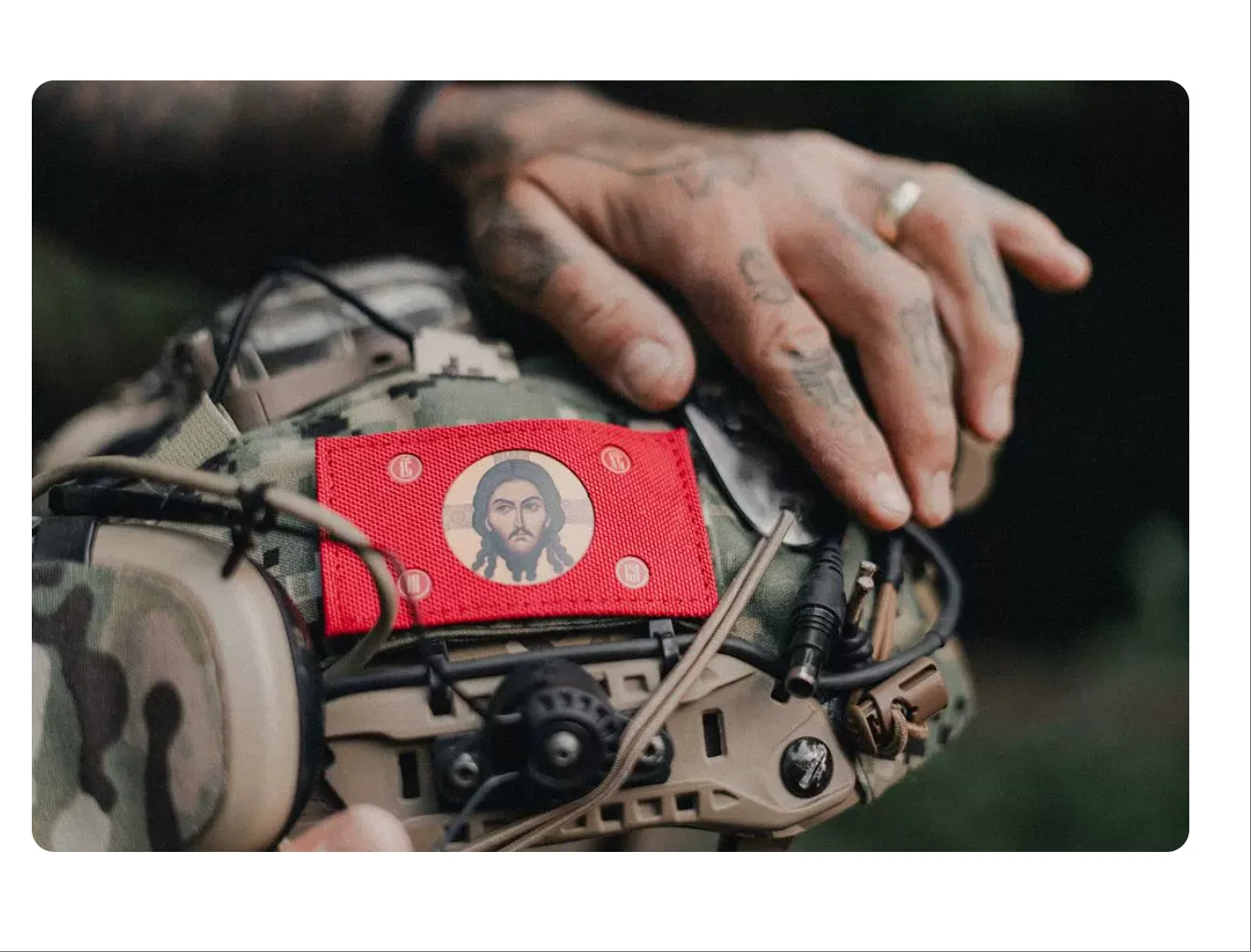 SC.IRREGULARS HOLY FACE FLAG PATCH Red