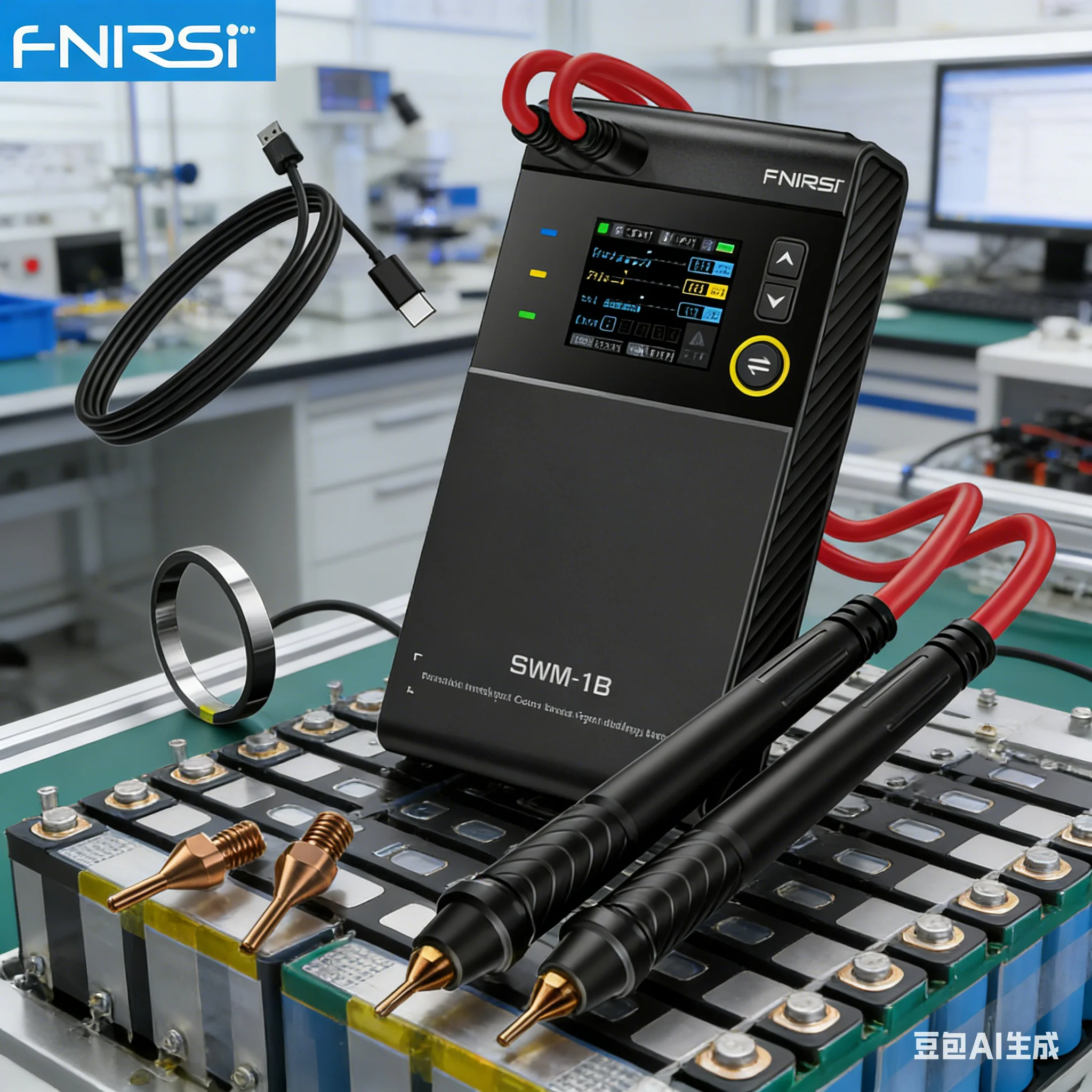 FNIRSI SWM-10 Digital Spot Welder Kit With 1.8 Inch HD TFT LCD Color Screen 5000mAh Spot Welding Machine For 18650 Battery Pack